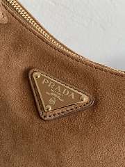 Prada Aimee Medium Suede Shoulder Bag 31x18x10cm - 3