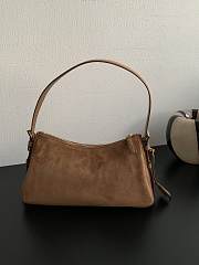 Prada Aimee Medium Suede Shoulder Bag 31x18x10cm - 4