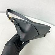 Prada Aimee Medium Leather Shoulder Bag Black 31x18x10cm - 6