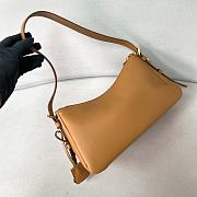 Prada Aimee Medium Leather Shoulder Bag Cognac 31x18x10cm - 2