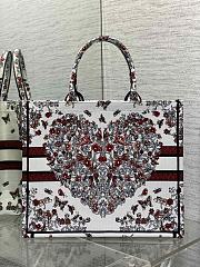 Dior Dioramour Large Book Tote Latte Cœur des 42x18x35cm - 4