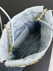 Chanel Mini 22 Handbag Light Blue Gold 20cm - 6