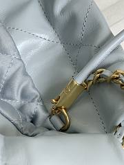 Chanel Mini 22 Handbag Light Blue Gold 20cm - 3