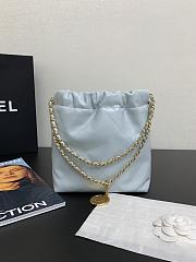 Chanel Mini 22 Handbag Light Blue Gold 20cm - 2