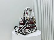 Dior Dioramour Medium Lady D-Lite Bag White 24cm - 6