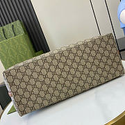 Gucci GG Emblem Medium Tote Bag Brown 38x25x15cm - 4
