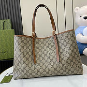 Gucci GG Emblem Medium Tote Bag Brown 38x25x15cm - 2