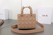 Dior Small Lady Bag Matte Pink 20cm - 3