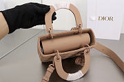 Dior Small Lady Bag Matte Pink 20cm - 5