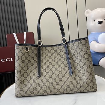 Gucci GG Emblem Medium Tote Bag Black 38x25x15cm