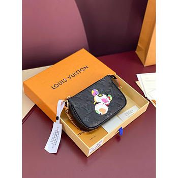 Louis Vuitton LV x TM Mini Pochette Black 15.5x10.5x4cm