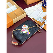 Louis Vuitton LV x TM Mini Pochette Black 15.5x10.5x4cm - 3