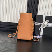 Chanel Shopping Tote Bag Caramel Lambskin Gold 32x24x12cm - 3