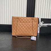 Chanel Shopping Tote Bag Caramel Lambskin Gold 32x24x12cm - 4