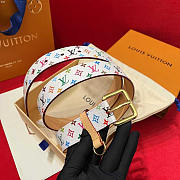 Louis Vuitton LV x TM LV D-Ring 30mm Belt White - 3