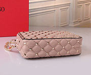Valentino Rockstud Spike Leather Pink Camera 19x12x5.5cm - 4