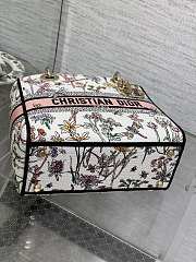 Dior Lady D-lite Bag White Flower 24cm - 6