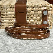 Hermes Kelly Picnic Mini Bag Brown Silver 19cm - 5