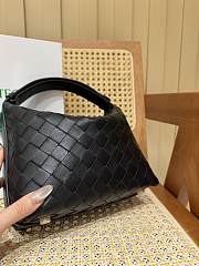 Bottega Veneta Mini Wallace Shoulder Bag Black 20x13x9.5cm - 2