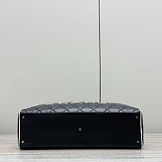 Chanel Duffle Bag Black Lambskin 47x27x13cm - 5