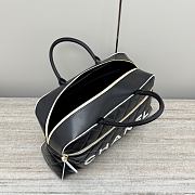 Chanel Duffle Bag Black Lambskin 47x27x13cm - 2