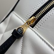 Chanel Duffle Bag White Lambskin 47x27x13cm - 2