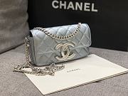 Chanel 23P Flap Bag Silver 18x10x3.5cm - 6
