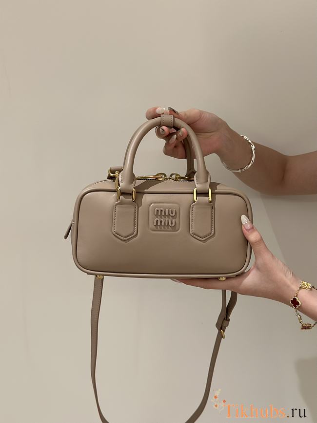 Miu Miu Arcadie Leather Bag Rose 23x10x8cm - 1