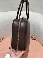 Miu Miu Beau Bag Dark Brown Leather 35x12x22cm - 5
