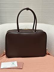 Miu Miu Beau Bag Dark Brown Leather 35x12x22cm - 2