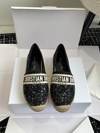 Dior Granville Espadrille Black Flat
