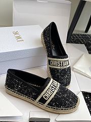 Dior Granville Espadrille Black Flat - 3