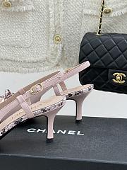 Chanel Slingback Pump Pink Heel 6cm - 4