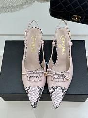 Chanel Slingback Pump Pink Heel 6cm - 3