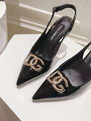 Dolce & Gabbana Slingback Black Pump Patent 9.5cm - 4