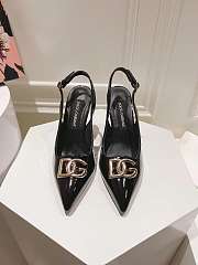 Dolce & Gabbana Slingback Black Pump Patent 9.5cm - 3