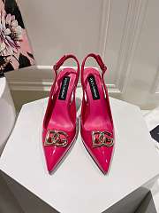 Dolce & Gabbana Slingback Pink Pump Patent 9.5cm - 5