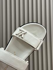 Louis Vuitton LV Bom Dia Comfort White Mules - 2