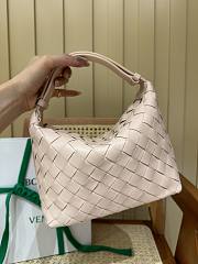 Bottega Veneta Mini Wallace Shoulder Bag Light Pink 20x13x9.5cm - 2