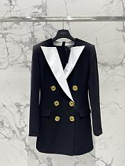 Balmain Short Dress With Satin Finish - 1