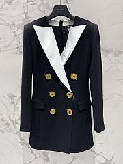 Balmain Short Dress With Satin Finish - 5