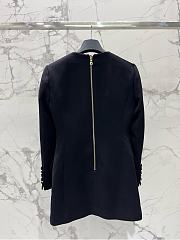Balmain Short Dress With Satin Finish - 3