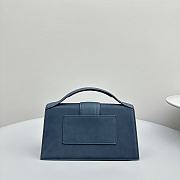 Jacquemus Bambino Bag Blue Suede 24x13x7cm - 2
