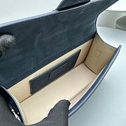 Jacquemus Bambino Bag Blue Suede 24x13x7cm - 3