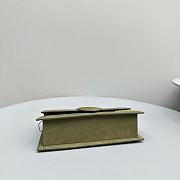 Jacquemus Bambino Bag Green Suede 24x13x7cm - 3