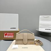 Jacquemus Bambino Bag Beige Suede 24x13x7cm - 1