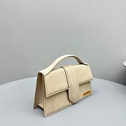 Jacquemus Bambino Bag Beige Suede 24x13x7cm - 3