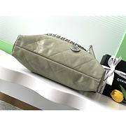 Chanel 22 Handbag Lambskin Silver Green 42x39x8cm - 5