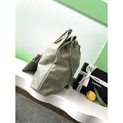 Chanel 22 Handbag Lambskin Silver Green 42x39x8cm - 4