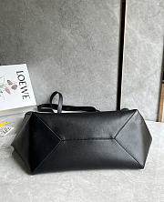 Loewe XL Puzzle Fold Tote Shiny Calfskin Black 42x41x18cm - 2
